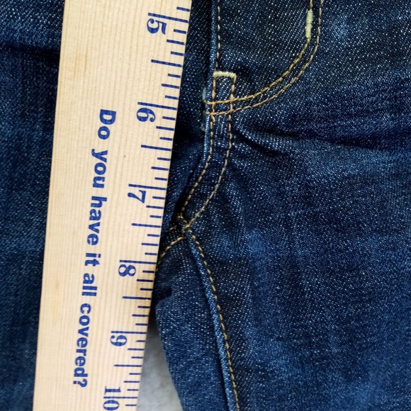 American Eagle Outfitters Artist Crop Dark Wash Denim Jeans Women's Size 6 - Picture 5 of 9